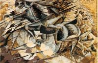 Umberto Boccioni - Charge of the Lancers